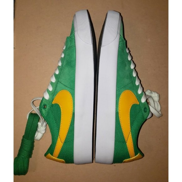 NIKE SB BLAZER LOW PRO GT MEN\'S SIZE 7.5 GREEN/YELLOW NEW Without BOX main image 4